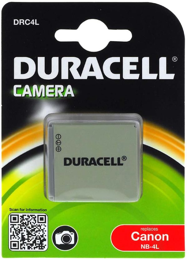 Μπαταρία φωτογραφικής μηχανής Duracell DRC4L Canon Type NB-4L 3,7V ...